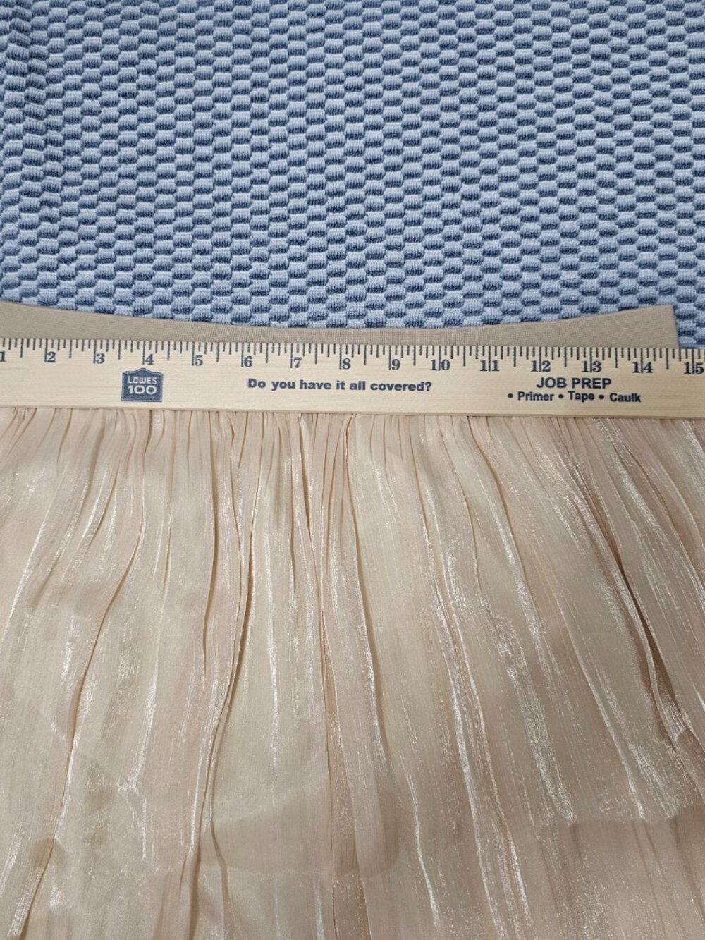 NEW Vintage Gold Pleated High Waist Cocktail Skirt - Size Medium - Picture 3 of 4